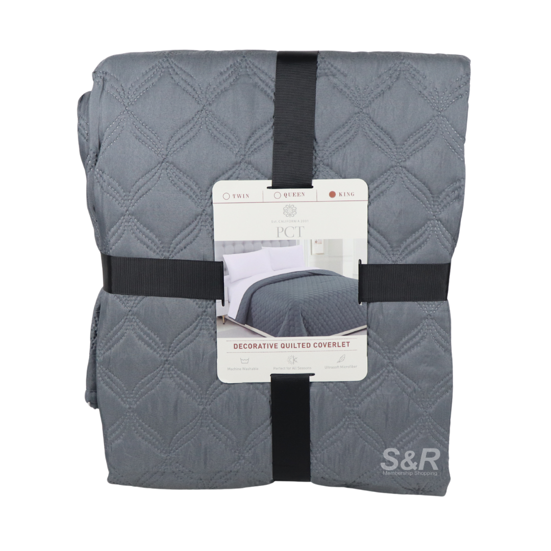 PCT Decorative Quilted Coverlet King Size